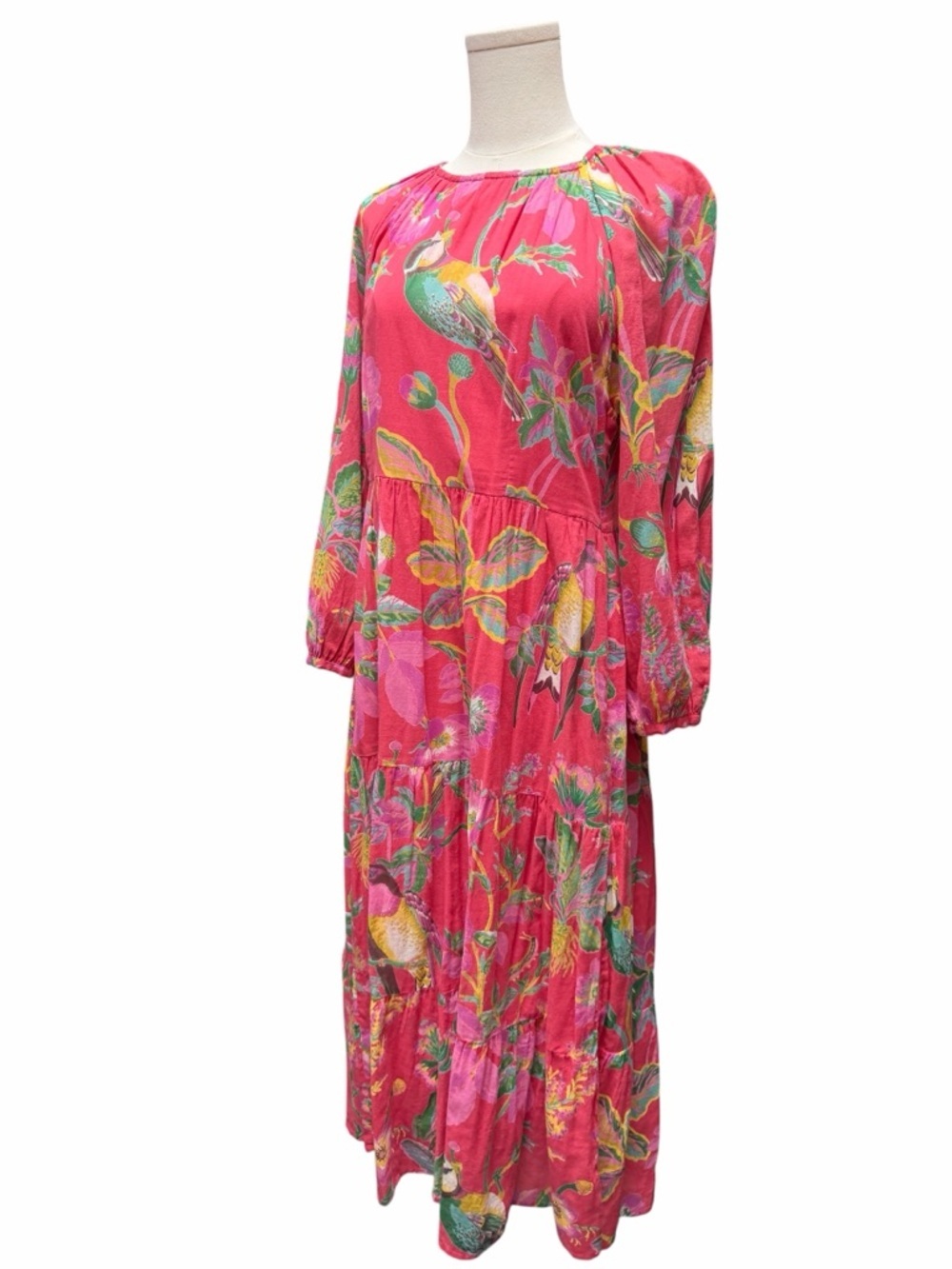 B-11 Banjanan AUTUMN DRESS - WODEN HEDGEROW PARADISE PINK